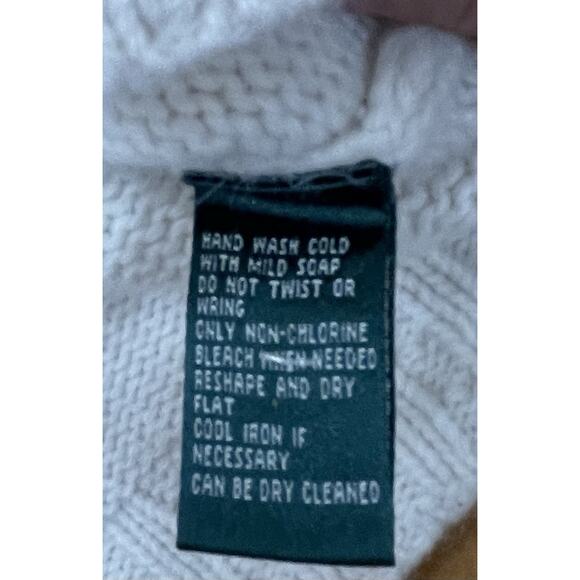 Vintage Ralph Lauren Wool Angora Sweater Turtleneck Embellished Snowflake PL - Picture 7 of 10